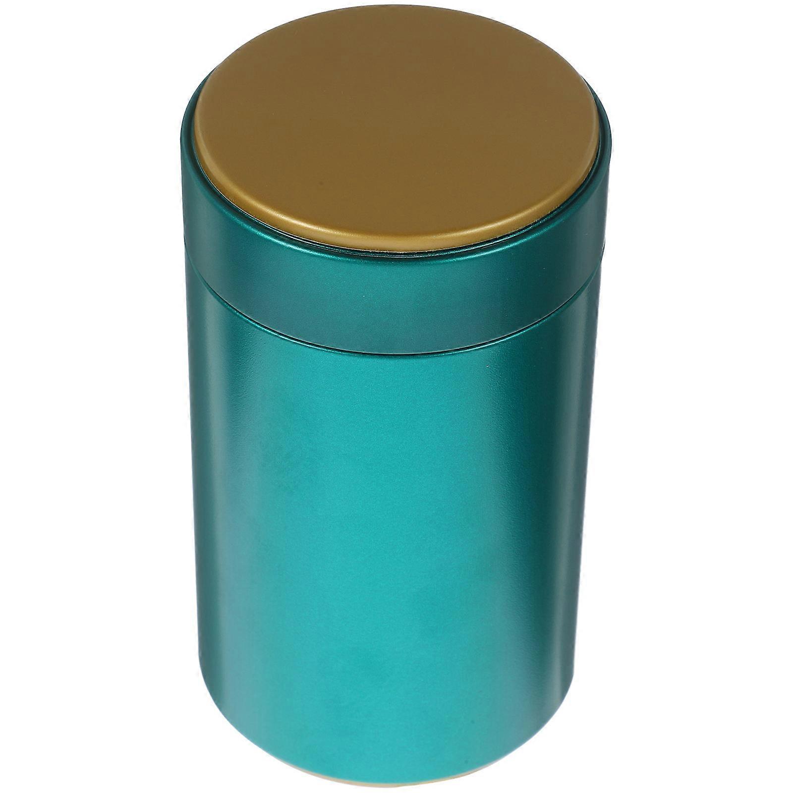 Compact Design Loose Tea Canister Set 5Pcs For Home Use Travel Green Airtight Storage