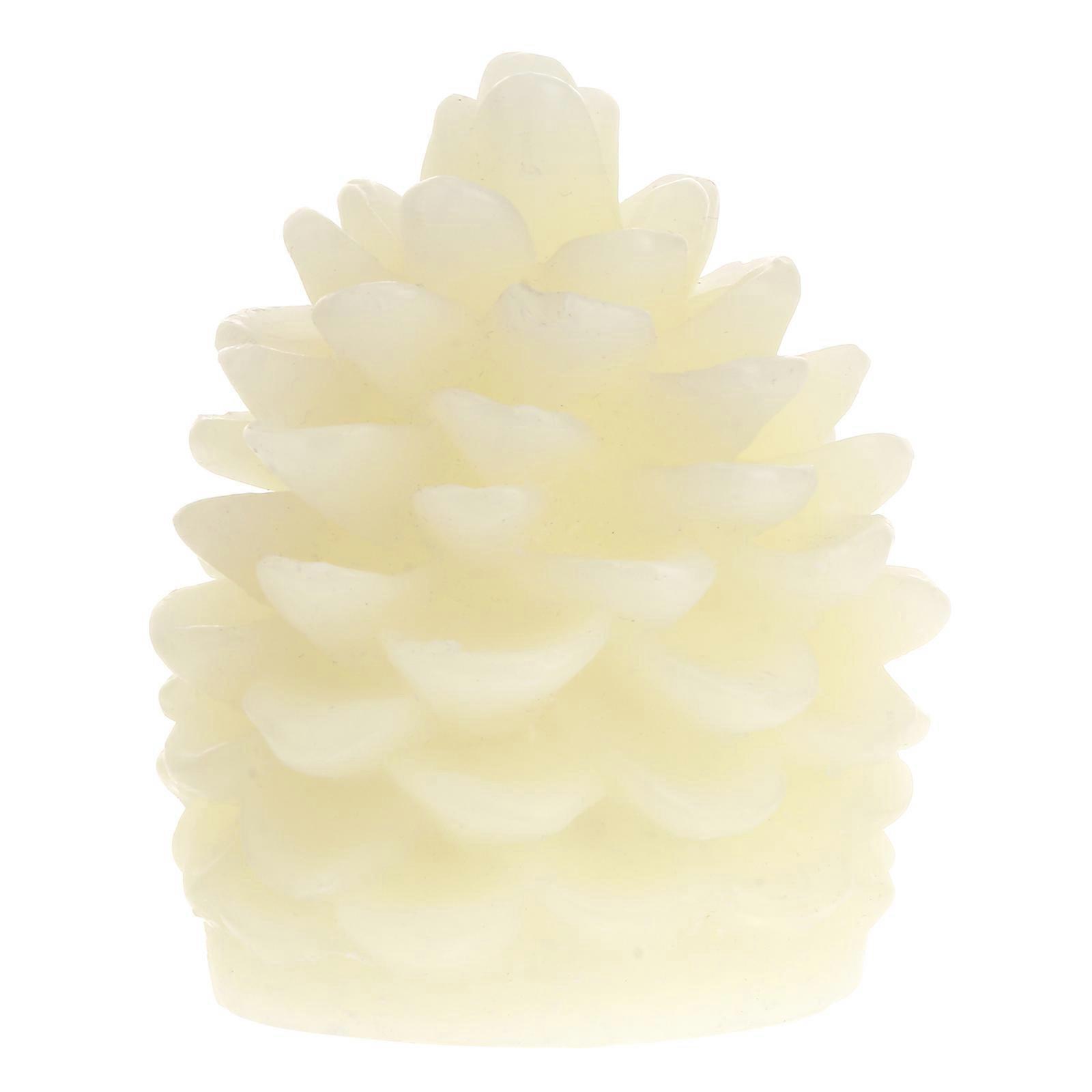 Lot de 6 bougies décoratives en paraffine en forme de pomme de pin