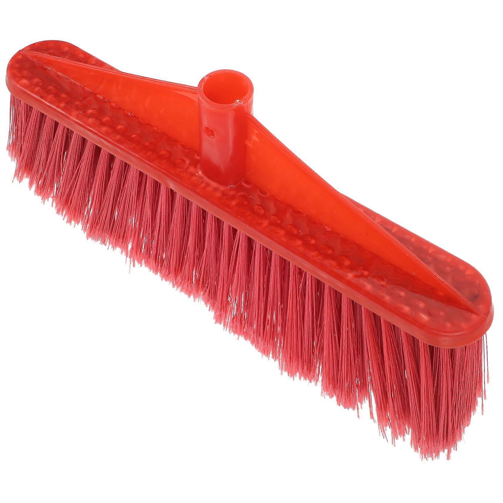 Indoor Outdoor Broom Replacement Plastic Sweeper Head for Kitchen Dust and Hair Cleaning, Compatible with Standard Handles