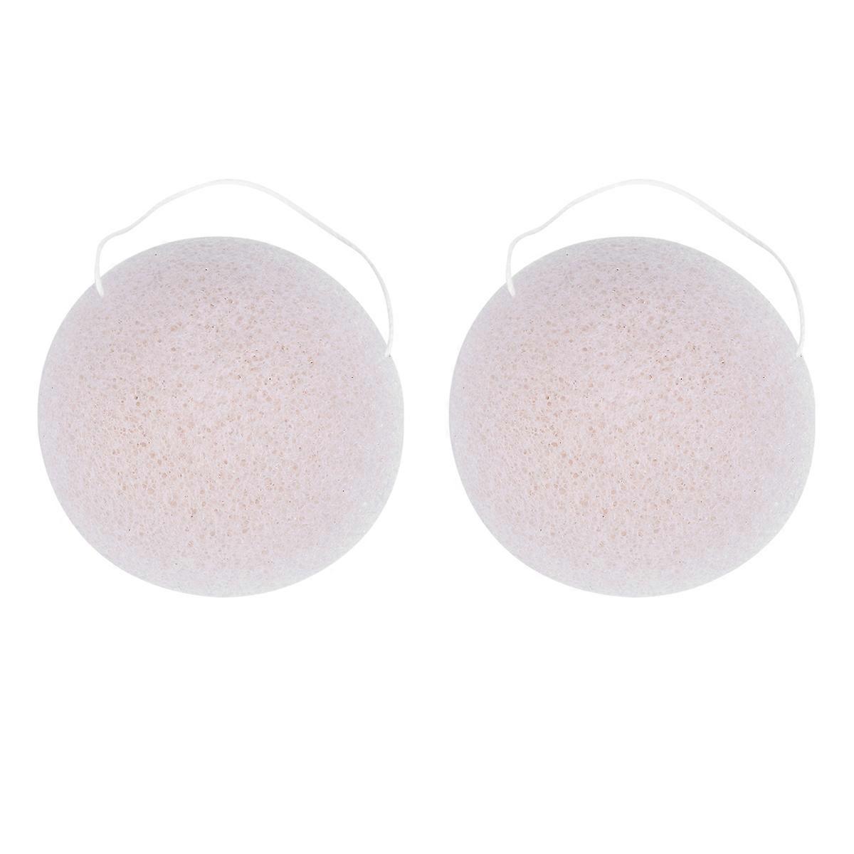 Makeup Sponges Round Puff for Makeup Use 4Pcs White Skincare