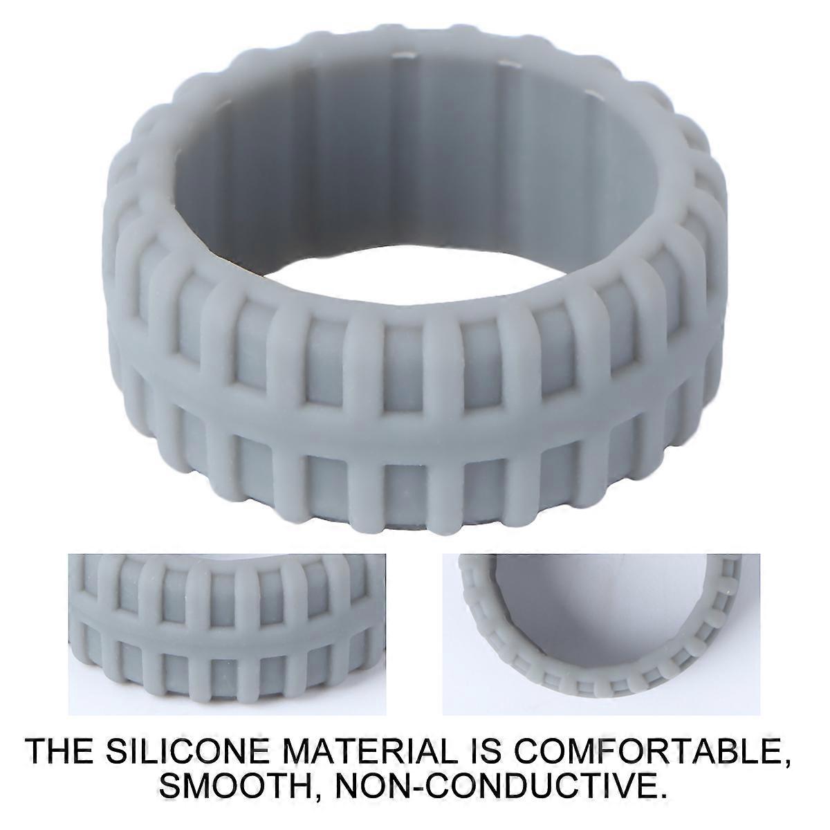 Sports Silicone Ring Tire Pattern for Decor Use Dark Grey Comfortable Design