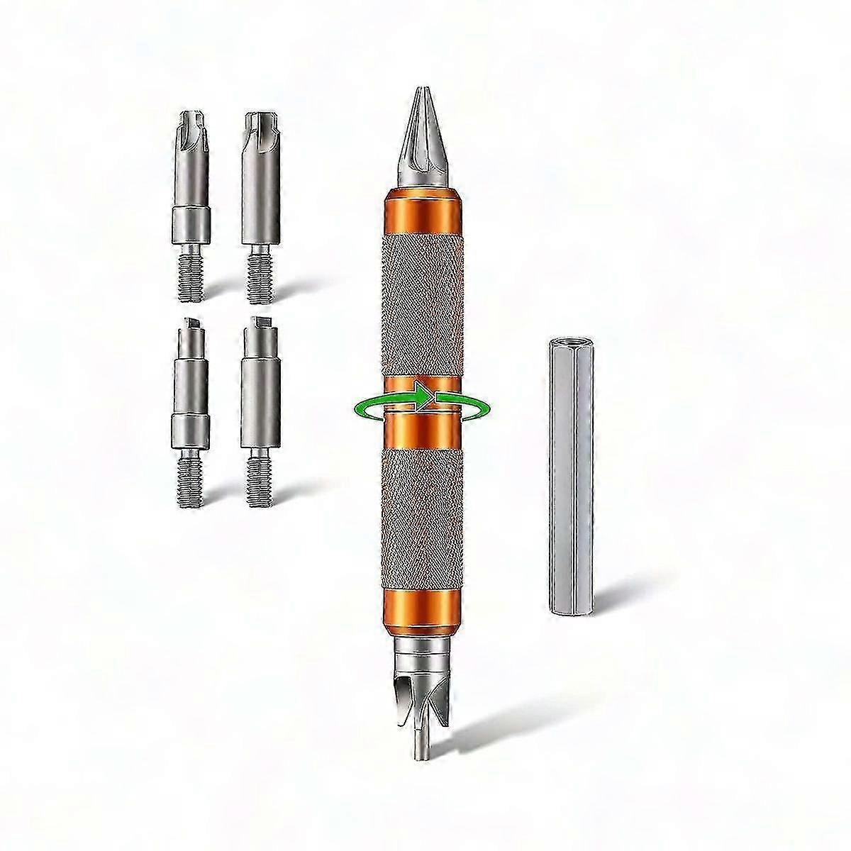 Multitool with Drill Hex Adapter for Case Chamfering, Deburring, and Crimp Removal