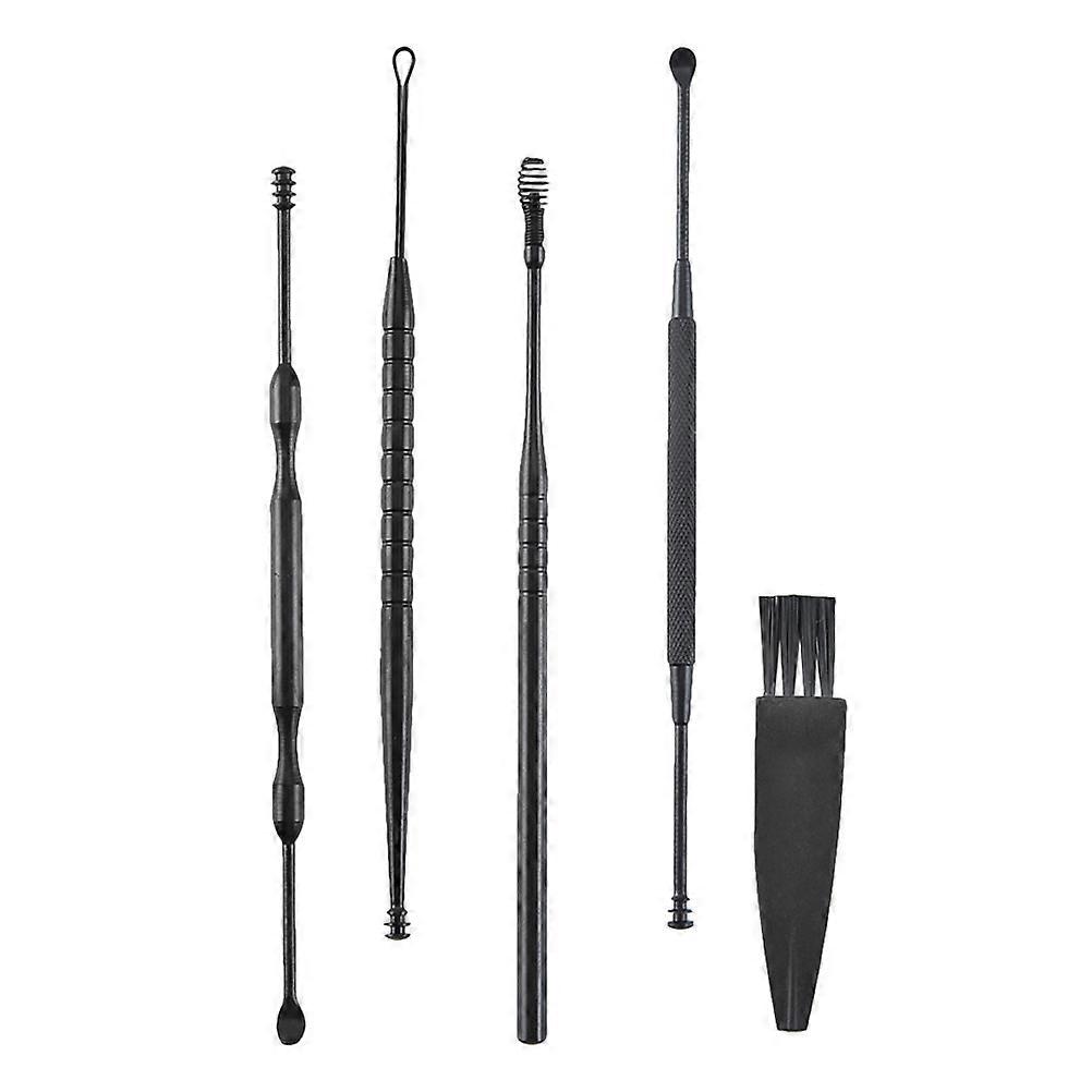 Black Ear Scoop Tool for Comfortable Ear Cleaning 2Sets