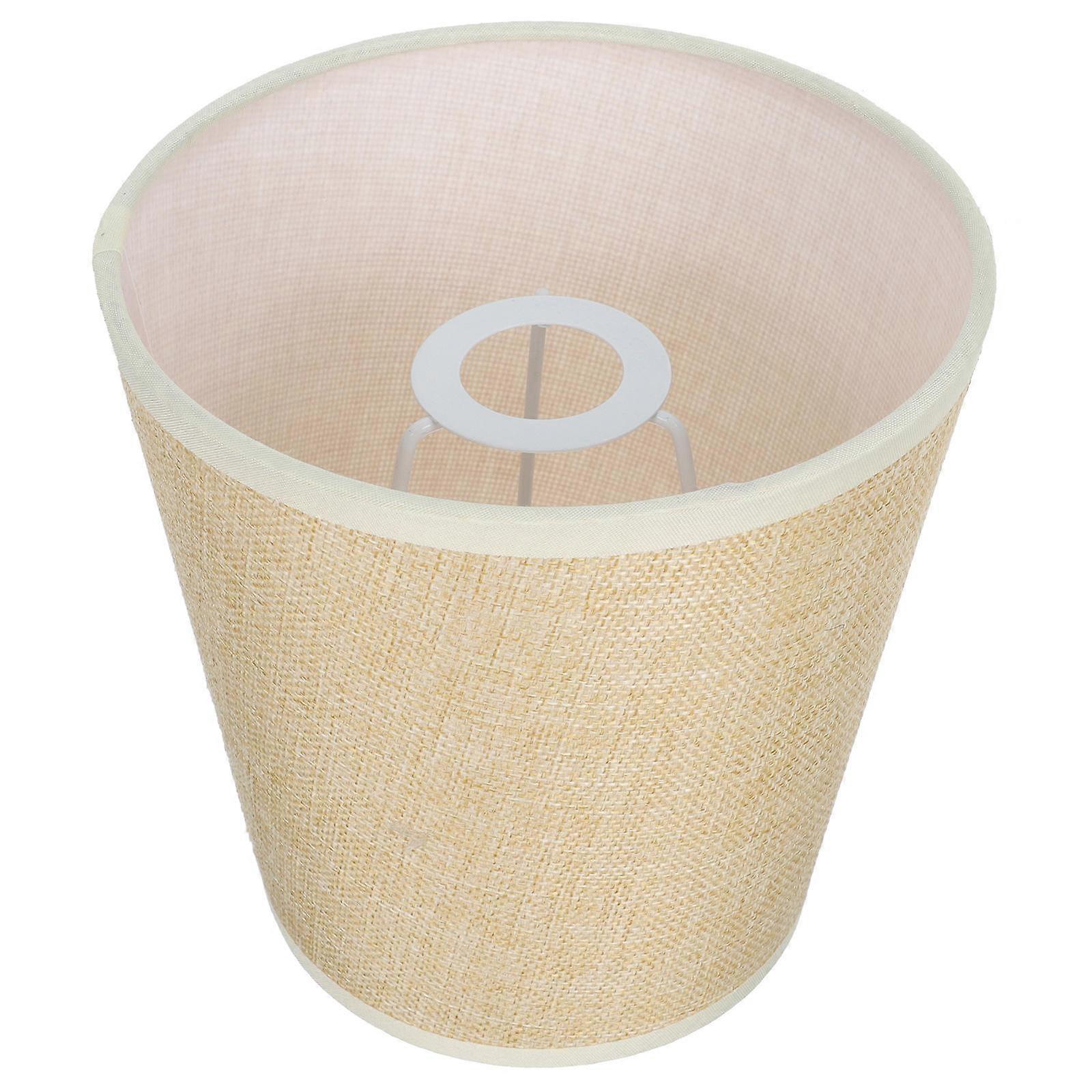 Abat-jour en tissu pour lampe de table, 2 pièces, cadre durable jaune