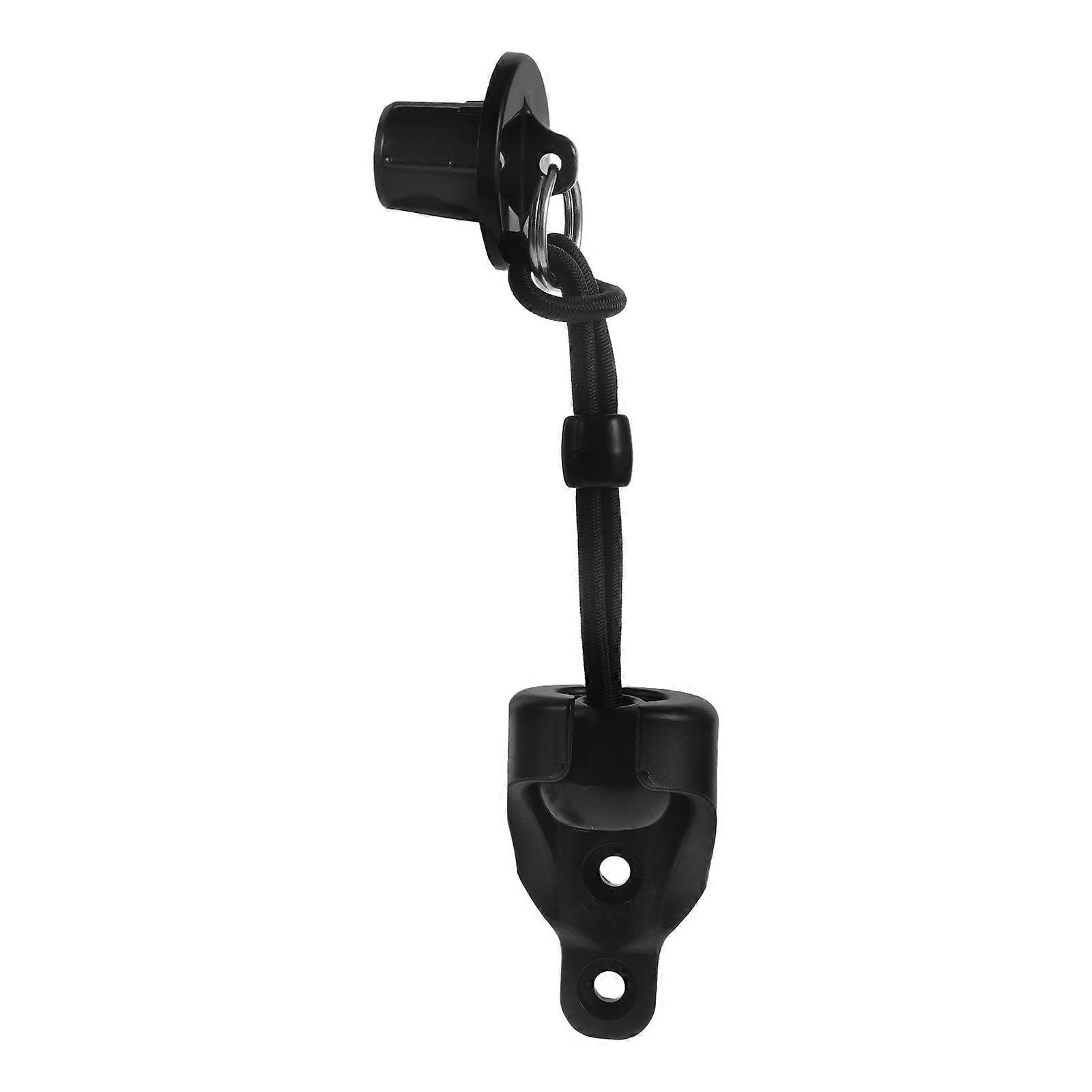 Black Windproof Roller Shade Straps for Outdoor Use 5Sets