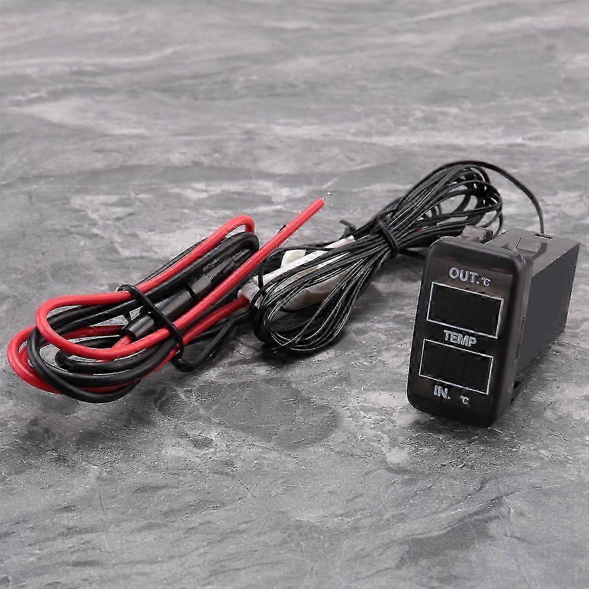 Dual Temperature Display Inside and Outside Car with Dual Sensor for Prado Prius