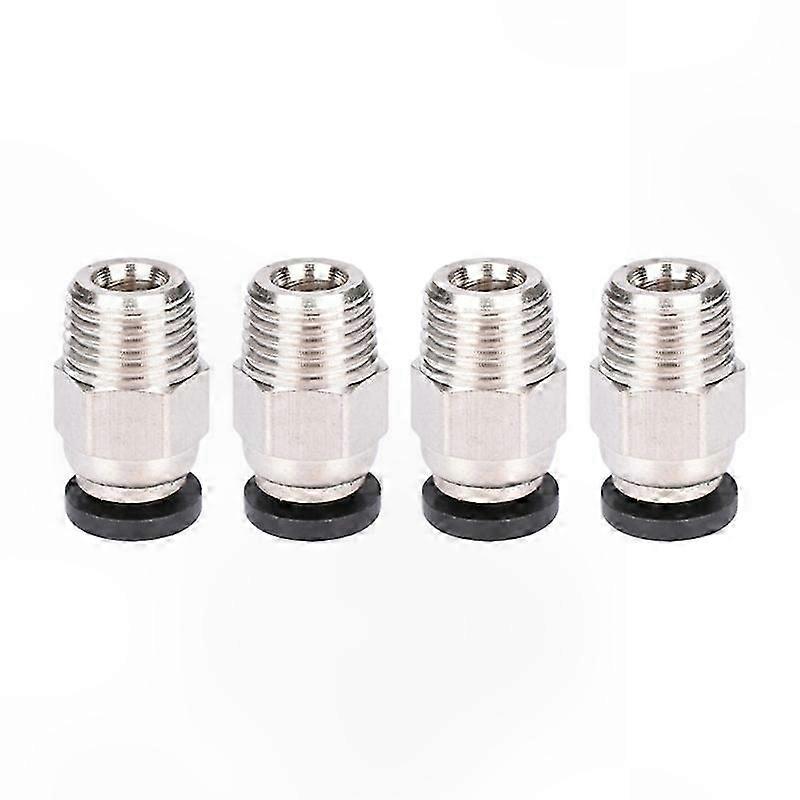 10-Pack M10 Straight Pneumatic Push-to-Connect Fittings for Quick Assembly