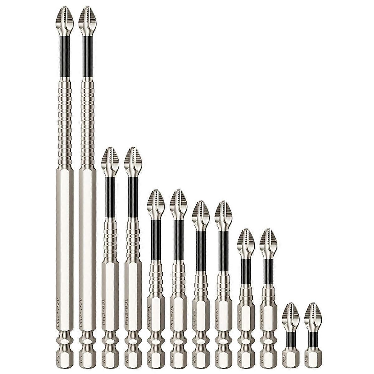 High Magnetic Screwdriver Drill Bit 12Pcs Magnetic Screwdriver Bits