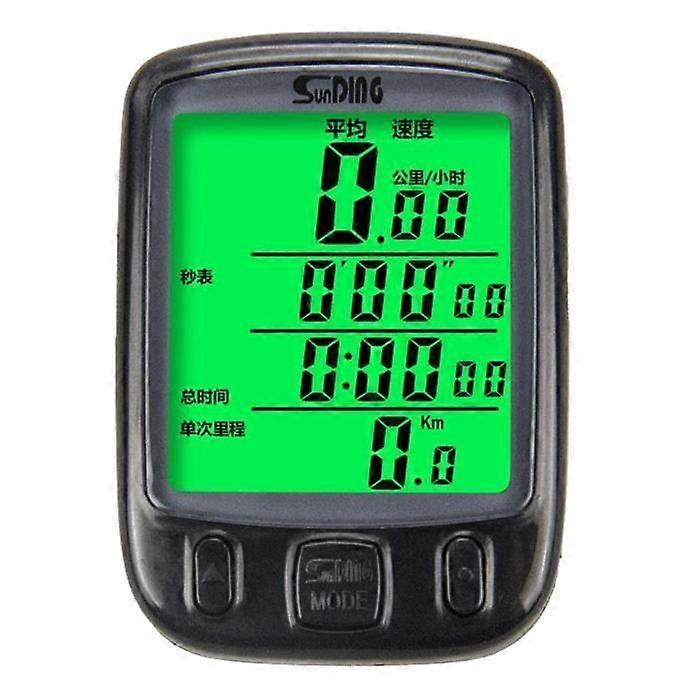 Bicycle Speedometer Odometer Bike Computer with Digital LCD Display Cycling prerryia