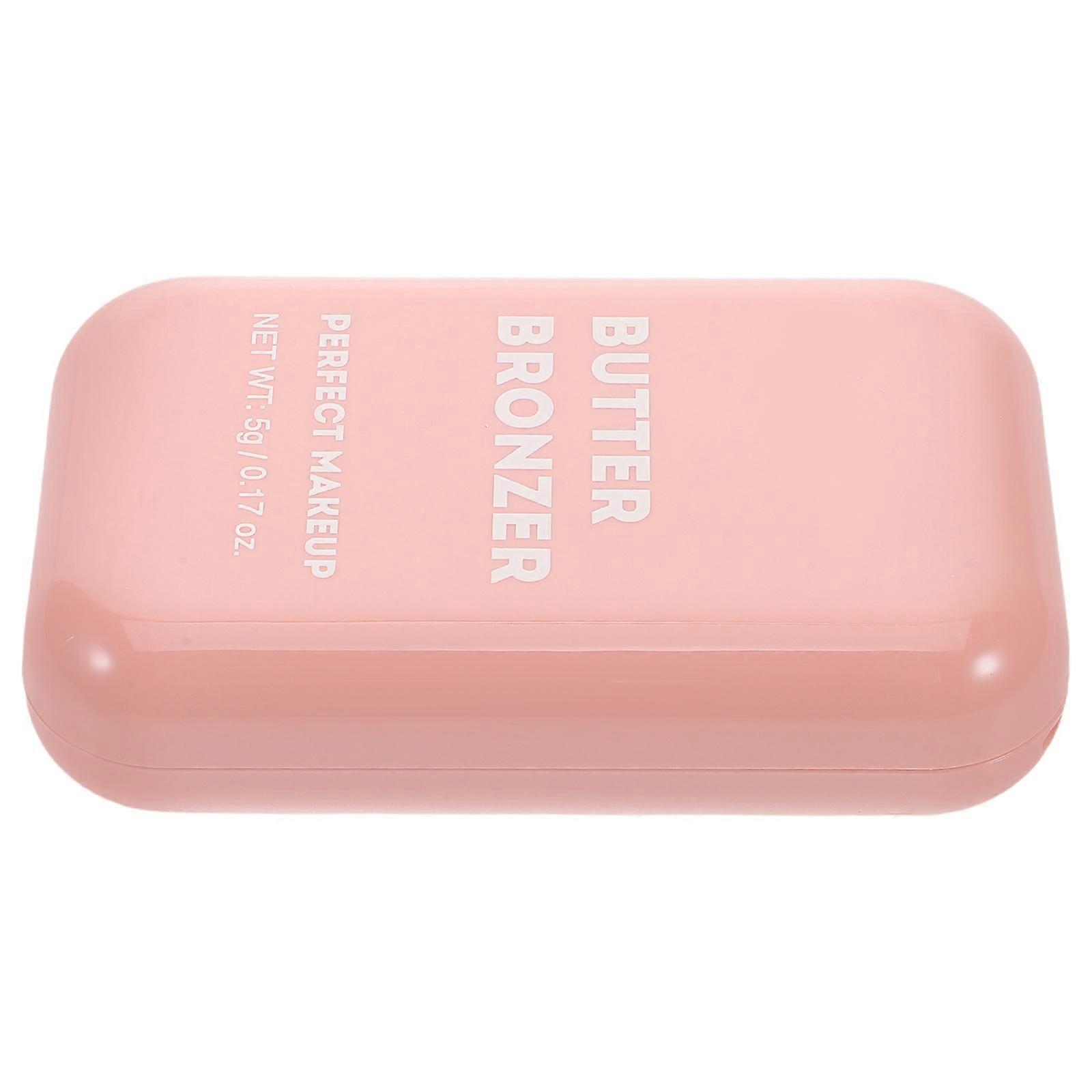 Natural Contour Bronzer Powder With Buildable Coverage For Makeup Application Perfect For All Skin Tones In Pink 1Pcs