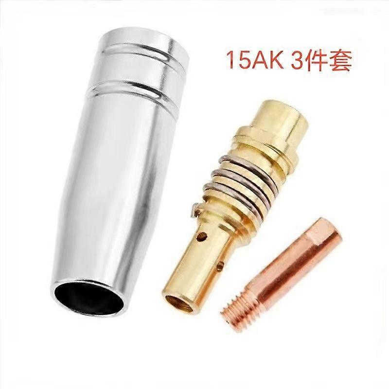 MB15AK Conductive Nozzle Set - MIG15AK Welding Torch Parts, Nozzle Protector & Connector Rod for CO2/MIG Welder Accessories