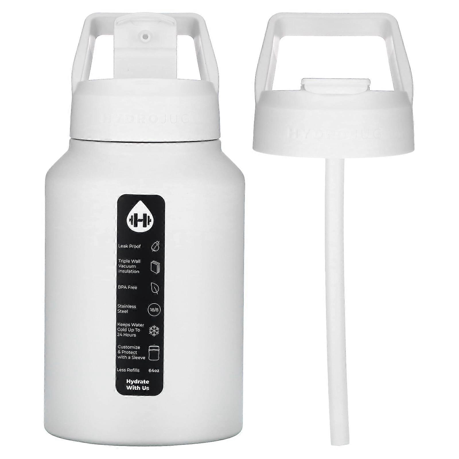 Stainless Steel Jug, White, 64 oz