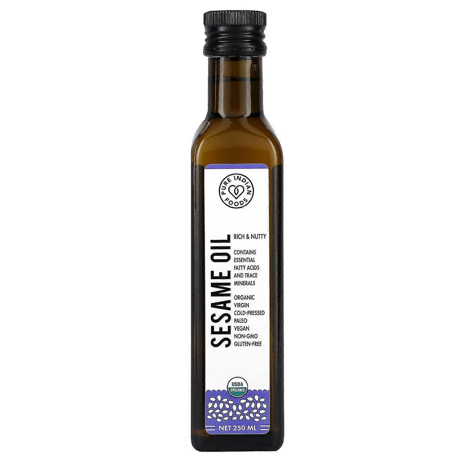 Organic Cold Pressed Virgin Sesame Oil, 250 ml