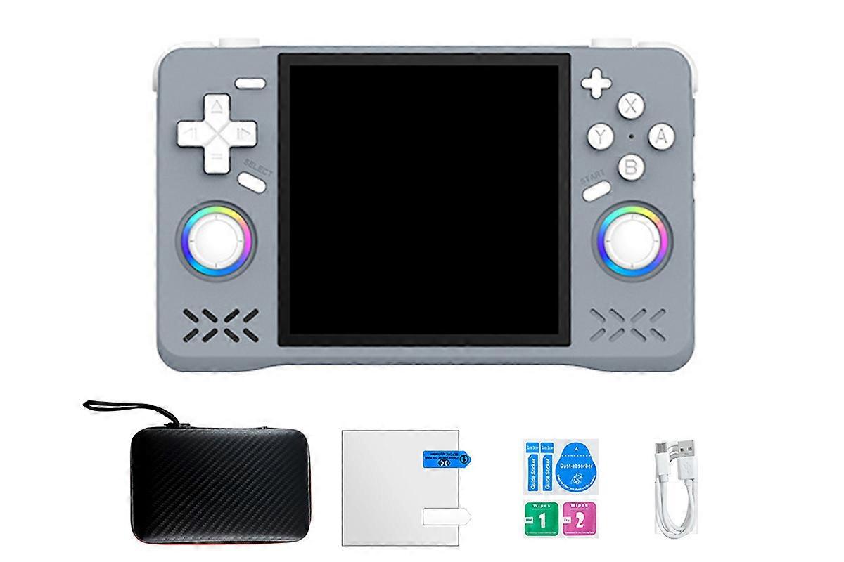 128G Handheld Game Console Portable Retro Game Player with Dual Joysticks -Grey