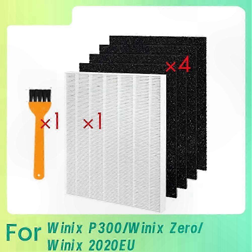 HEPA Filter Set with Cleaning Brush for Air Purifiers, Compatible with Various Models, Improved Efficiency