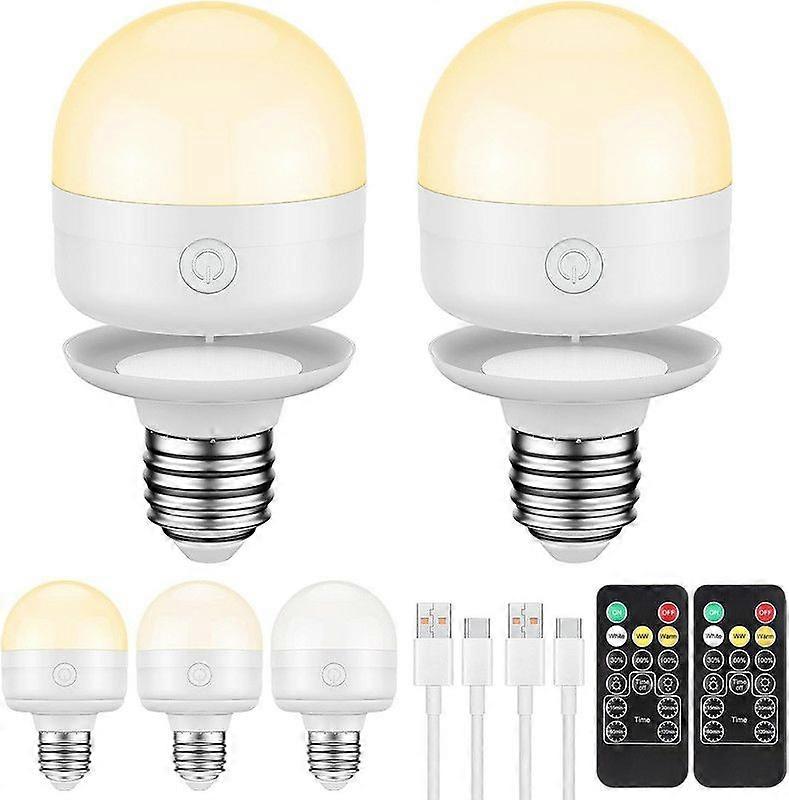 Rechargeable Light Bulbs with Remote Control