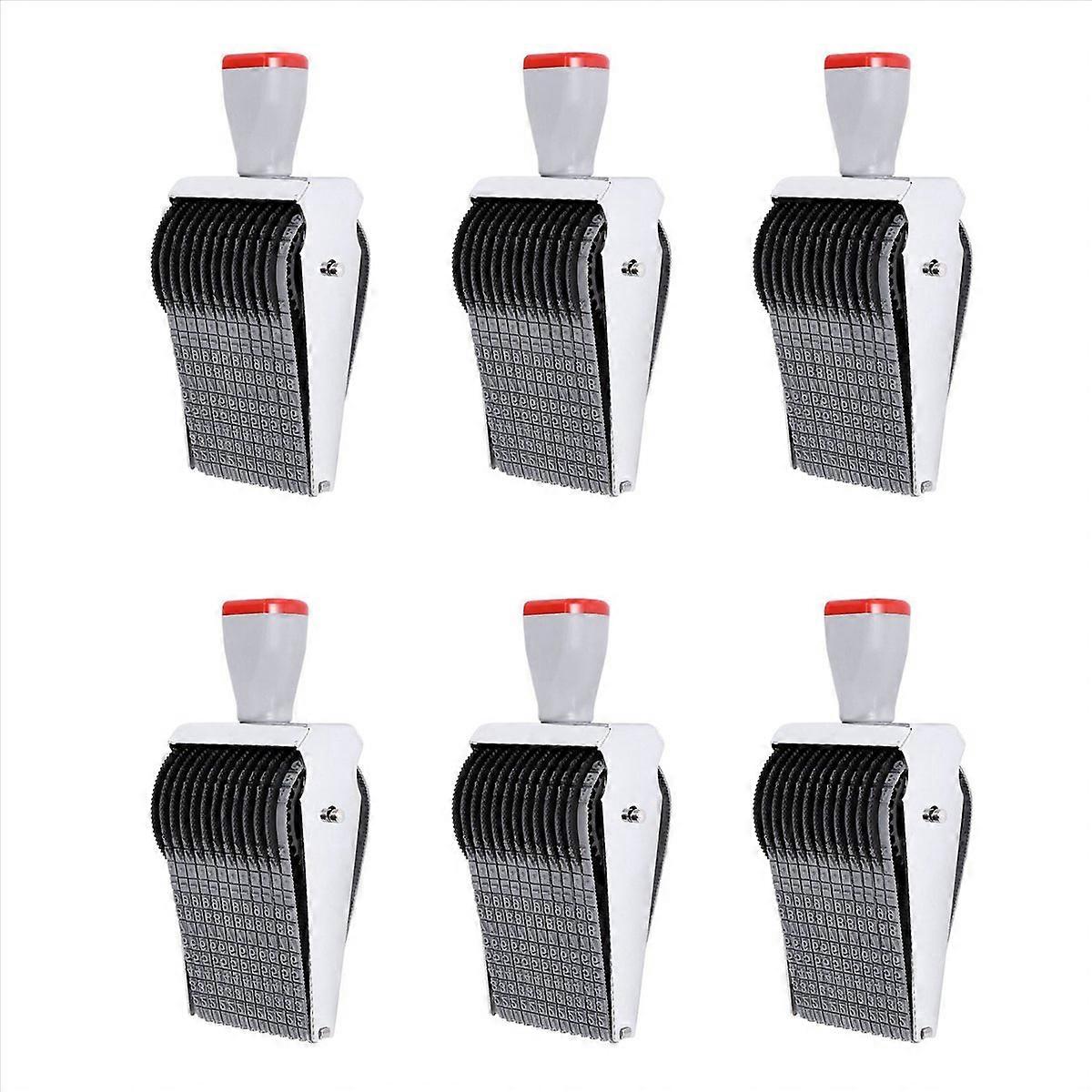 Multipurpose 12 Digit Alphabet Rolling Rubber Stamp English Roller