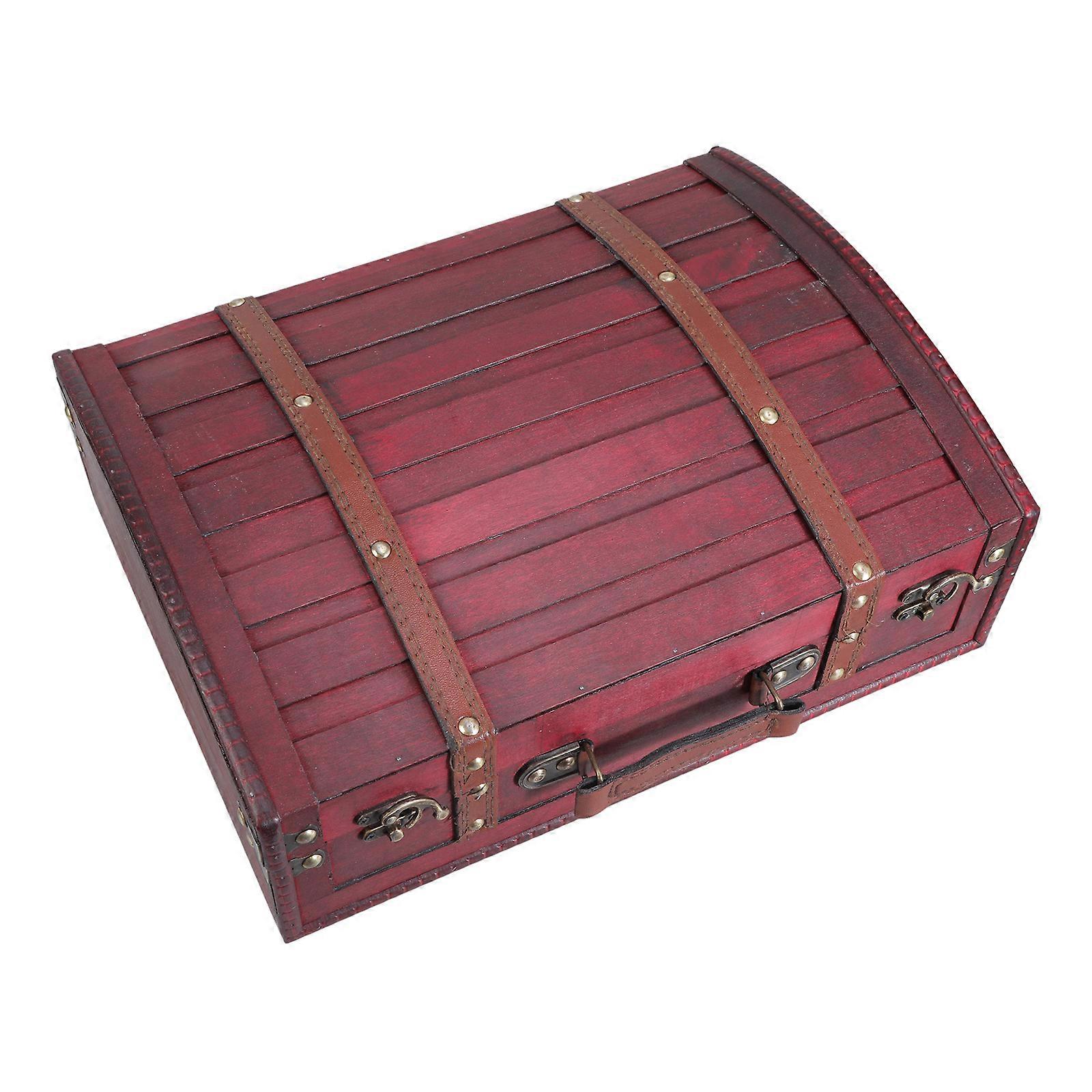 Multipurpose Decorative Wood Storage Box for Small Items and Jewelry with Antique Styles and Vibranting Color Designs Multicolor