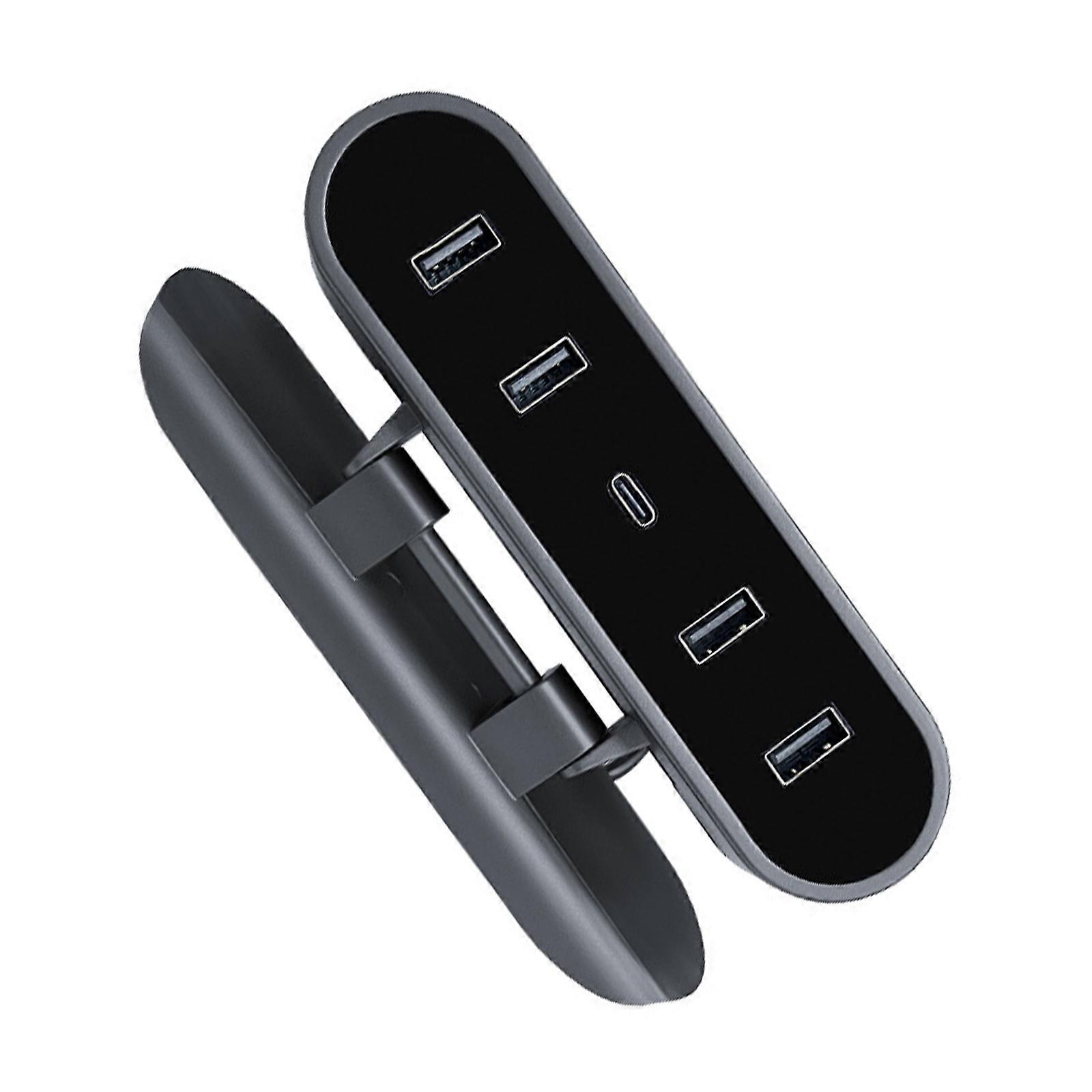 Car Fast Chargers USB Shunt Hub Port Suitable for Car 3/Y Docking Station Powered Splitter Quick Data Transfer Adapter Multicolor