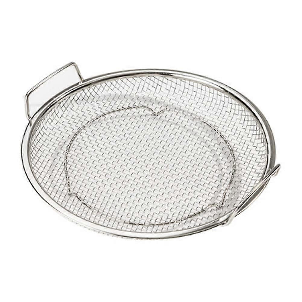 Stainless Steel Oil Drain Frying Rack Round With Handle 7.8 Inch 18 cm Oil Filter Net For Frying Roasting