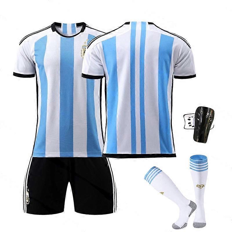 Aikuisten ja lasten jalkapallopaidat ilman numeroita, sukilla + suojavarusteet