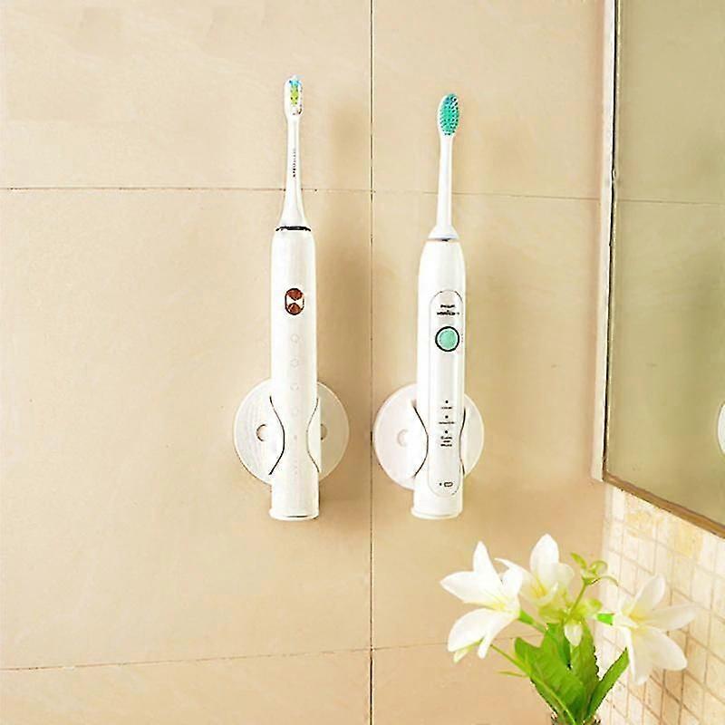 Toothbrush Holder Automatic Adjustment Traceless Toothbrush Stand Wall Mounted Home Bathroom* @BUGU