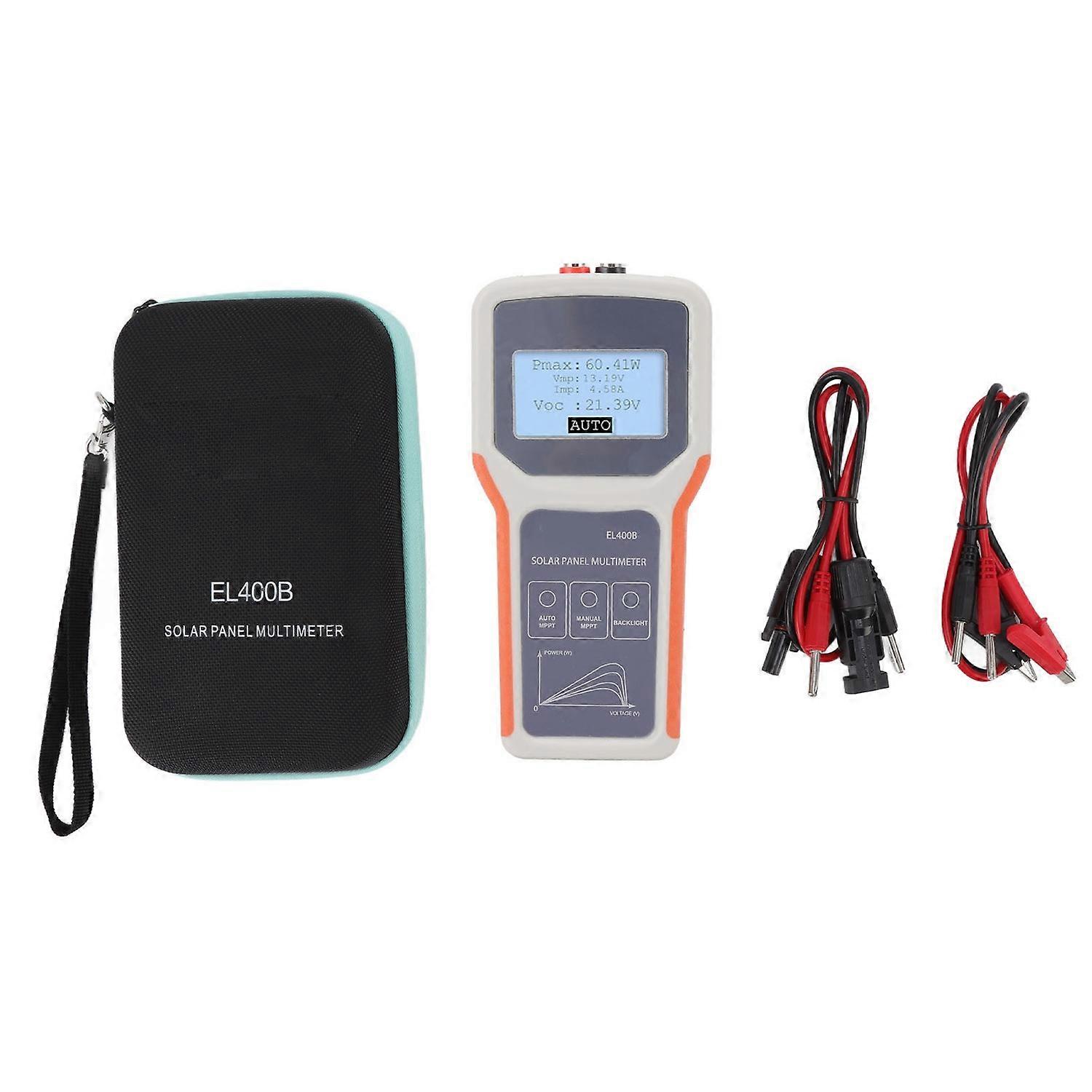 Upgraded LCD Solar Panel Multimeter Multifunctional LCD Solar PV Panel MPPT Tester with Backlight fo