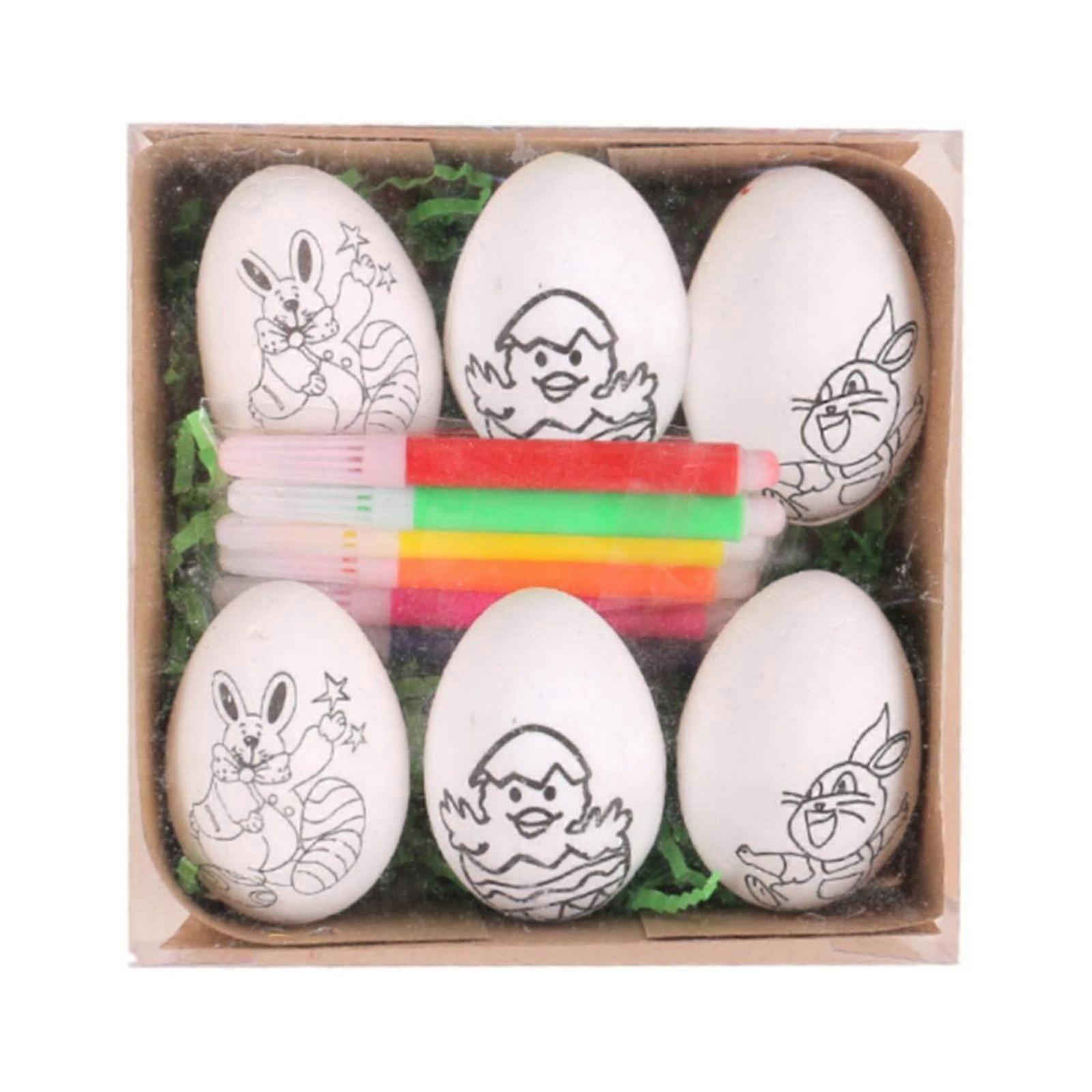 DIY Easter Egg Craft Kit - Colorful Plastic Eggs for Decorating, Hanging Ornaments & Egg Hunt Party - Compatible with Easter Theme