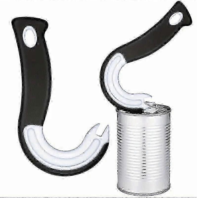 Pull Ring Can Opener Ergonomic Pop-Top Can Opener Tool J-Shaped Convenient Pull Ring Can Opener For Elderly Arthritis Patients