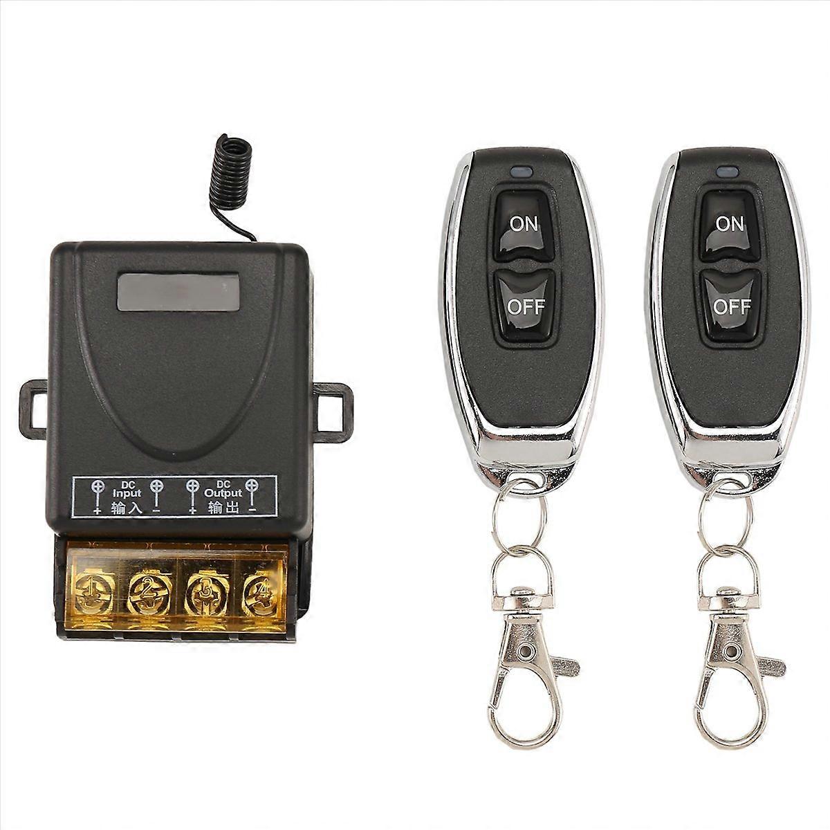 DIY Wireless 433MHz Universal Remote Control Switch 12V-48V High Power Relay Receiver Module for Car