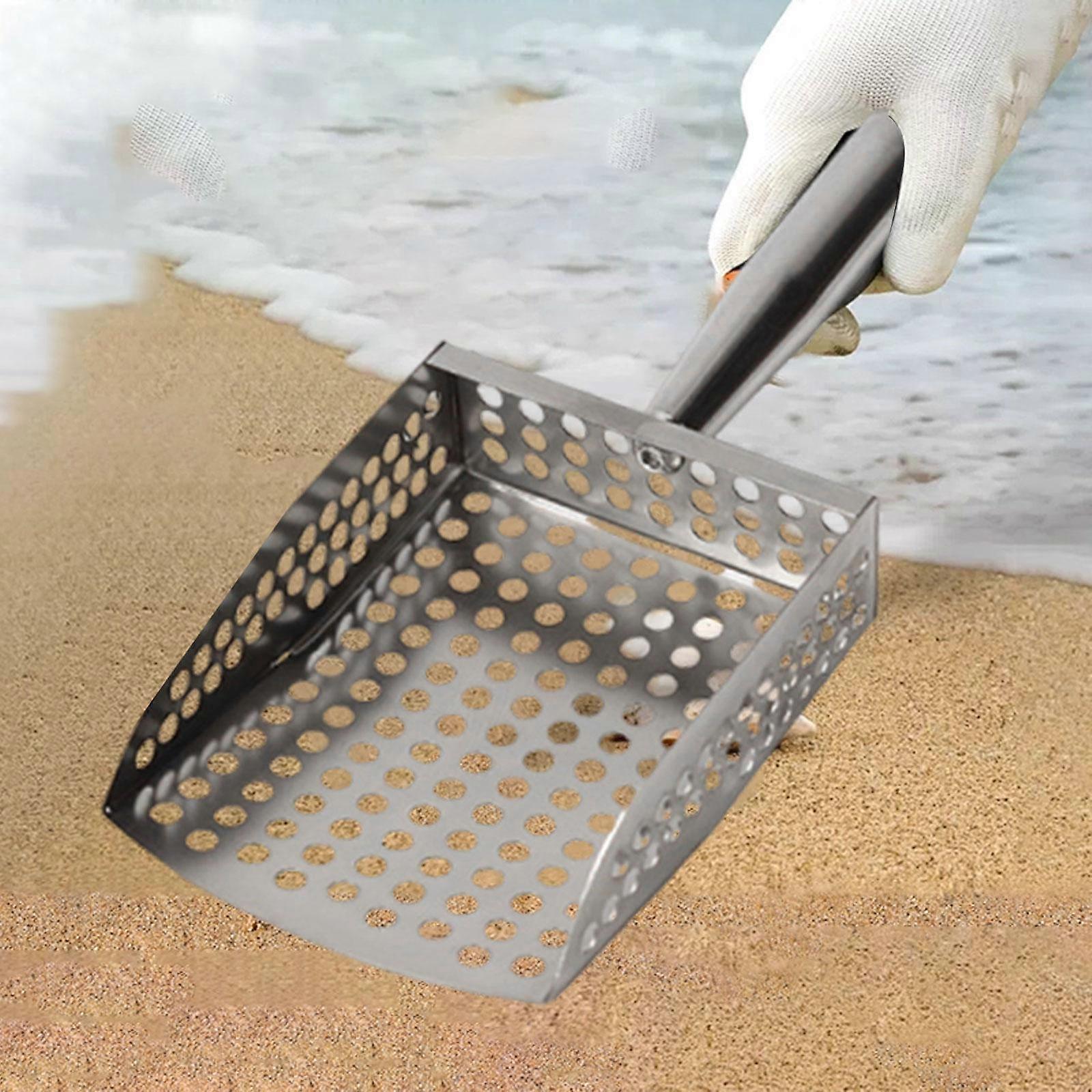, Shell And Broom, Versatile Stainless Steel Cleaning Tool, Sand .