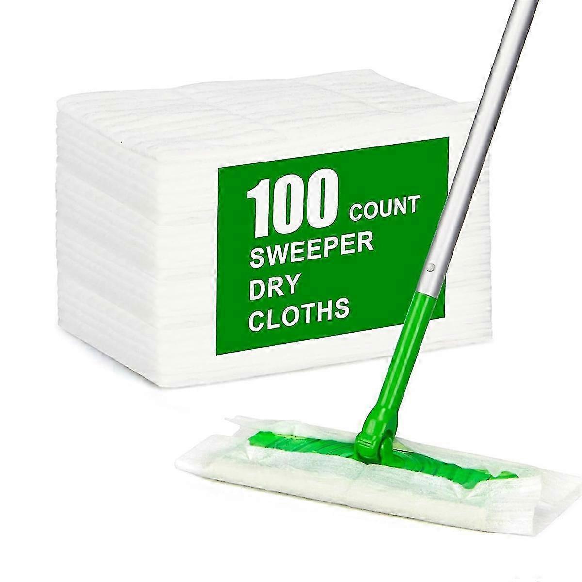 Dry Mop Pads 100 Pieces Compatible with Swiffer Sweeper Mop Suitable for Multiple Floors