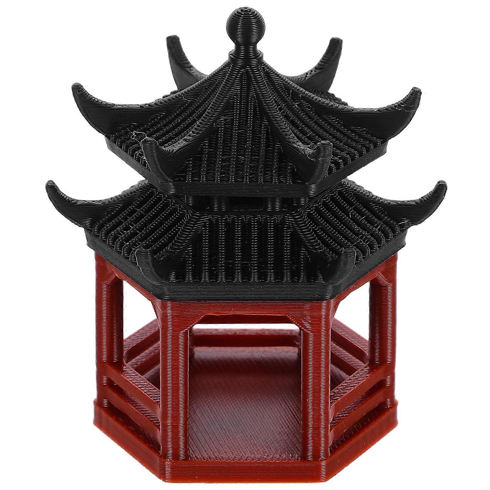 Micro Landscape Pavilion Ornament for Decoration Plastic Chinese Architectural Model
