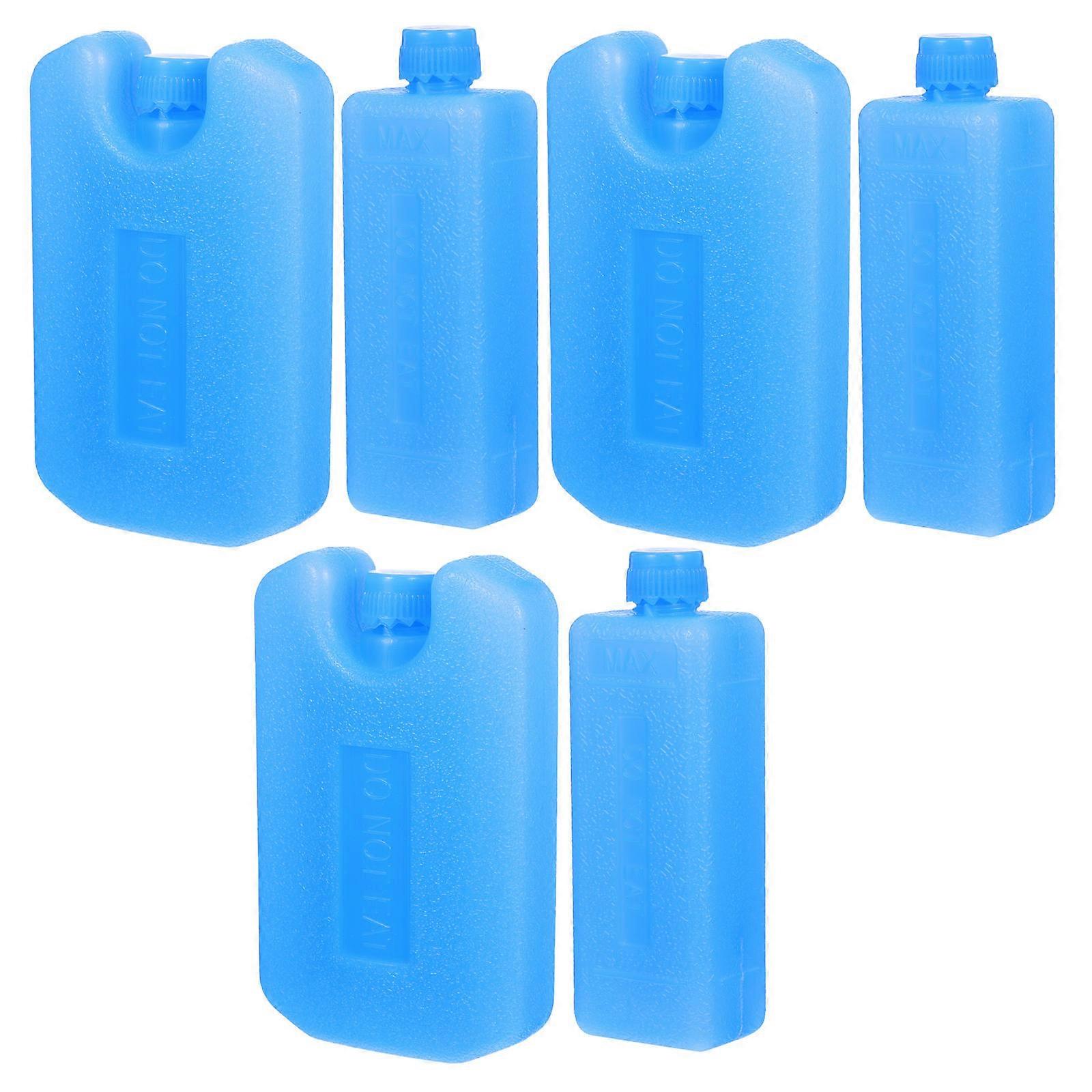 Ice Packs for Cooler 6Pcs Reusable Portable Cooling Blocks Blue Pe