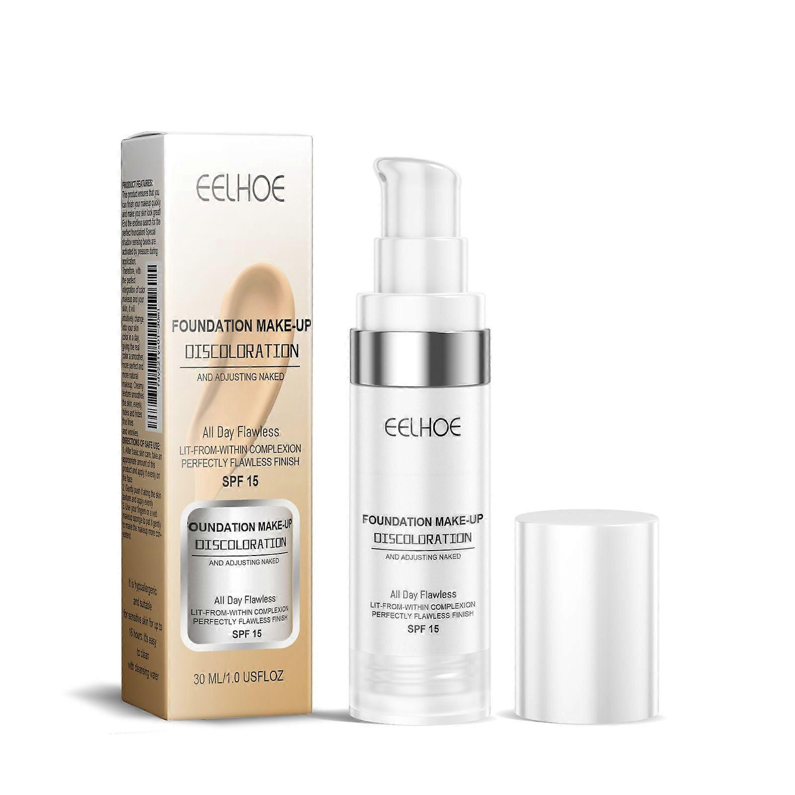 Eelhoe Concealer Color-Changing Foundation zorgt voor langdurige hydratatie zonder vlekken, verheldert en verheldert de teint