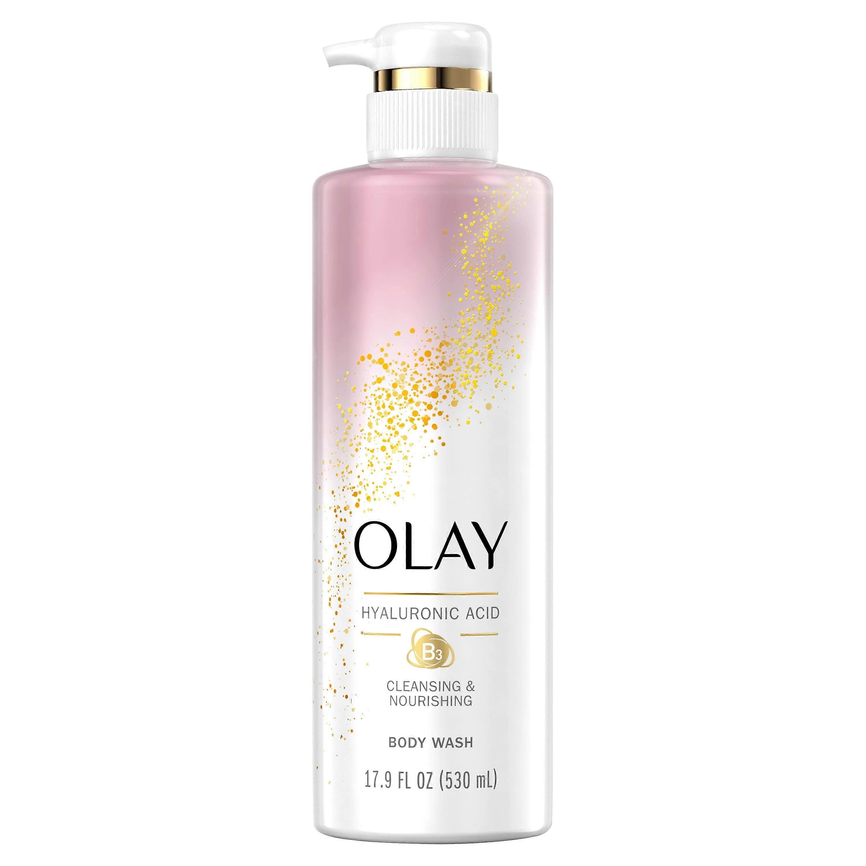 Olay(オレイ) クレンジング&ナリッシングボディウォッシュ(ビタミンB3とヒアルロン酸)、17.9オンス