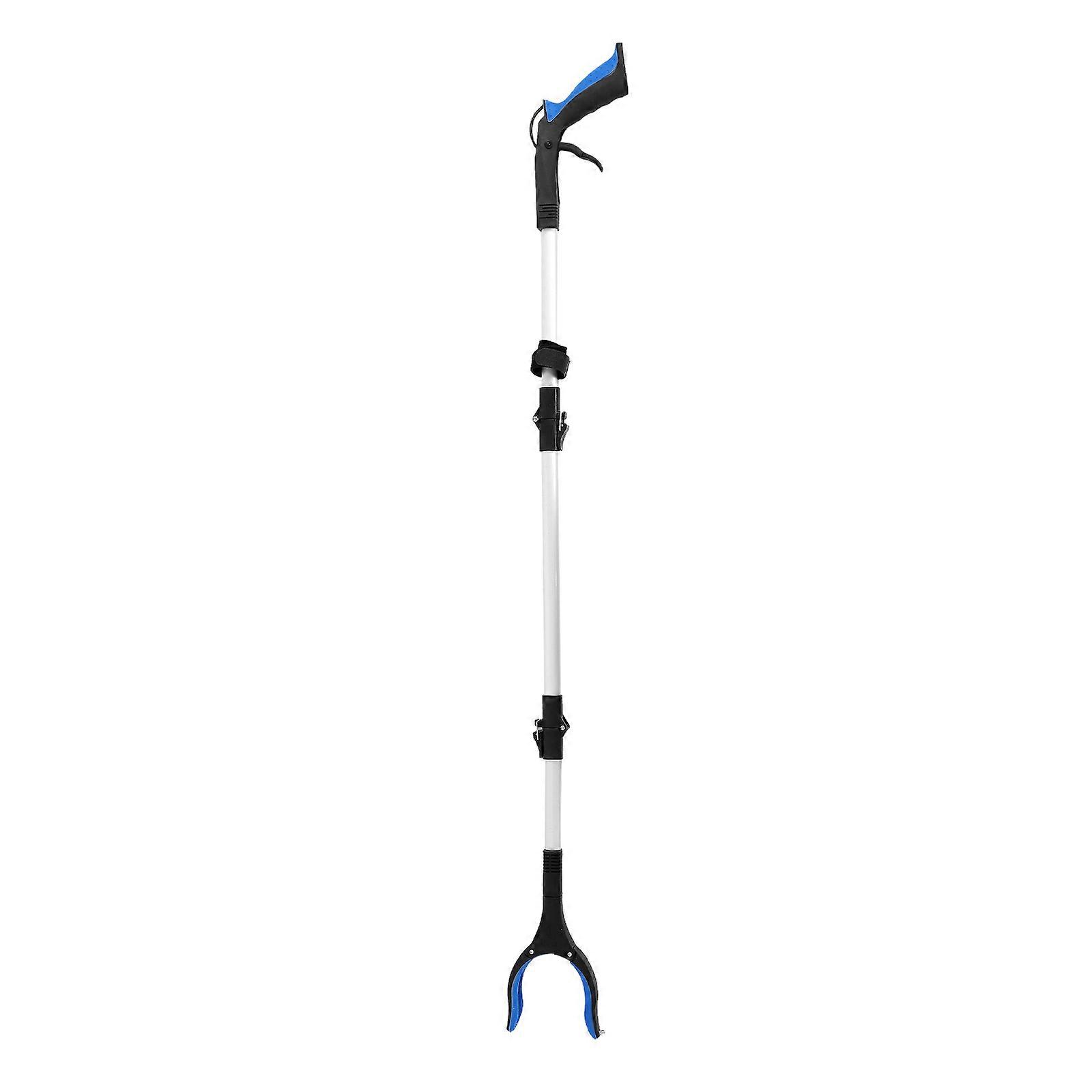 Elderly Friendly Foldable Trash Picker Designed For Outdoor Cleanup With Comfortable Grip And High Reach Capability In Blue Color 1Pcs
