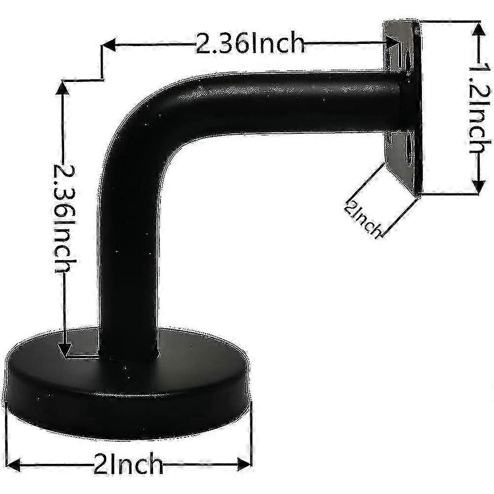 6 قطع الفولاذ المقاوم للصدأ درج درابزين قوس ، الثقيلة درج السكك الحديدية الدعم ، حديدي بين قوسين ل F