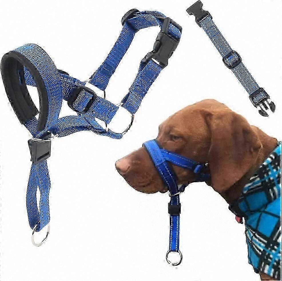 Training Dog Head Halter with Reflective Safety Strap and Adjustable Fit for No-Pull Control