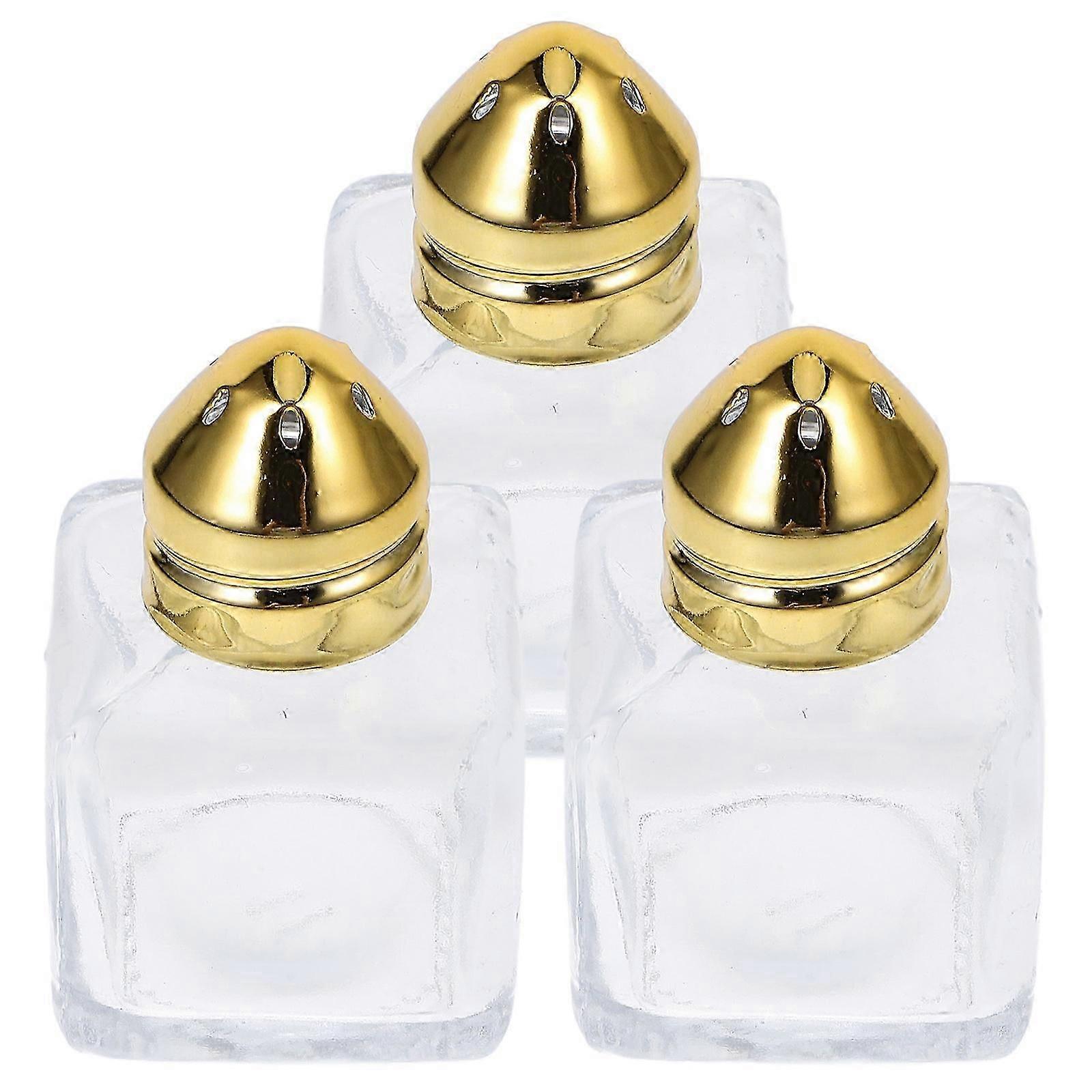 6pcs compact salt and pepper shakers 15ml for kitchen