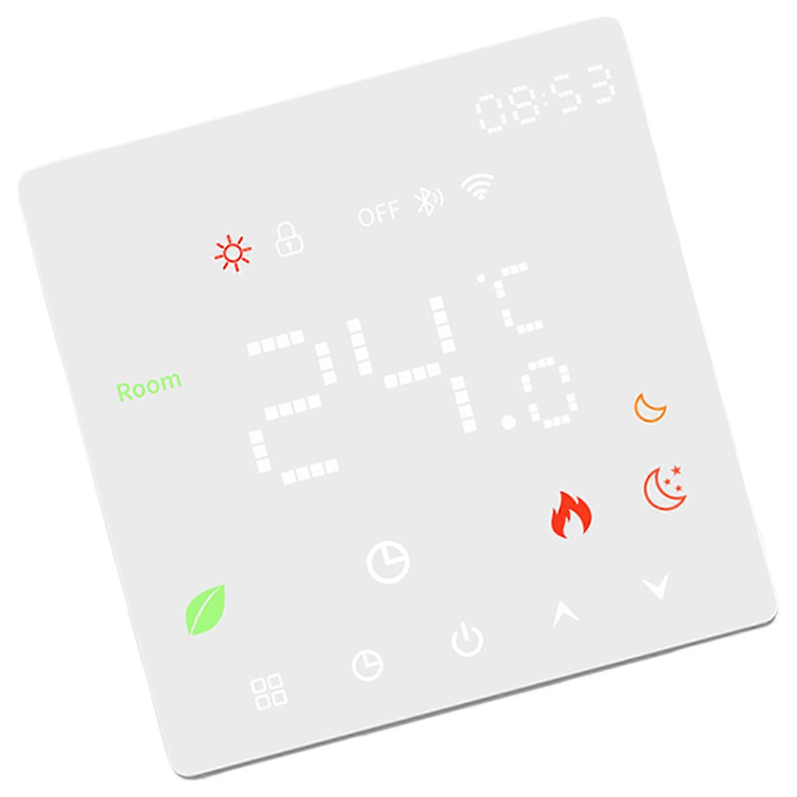 3A Water/Gas Boiler Floor Heating Temperature Controller Touch Screen Weekly Programmable Thermostat for Water Heating Multicolor