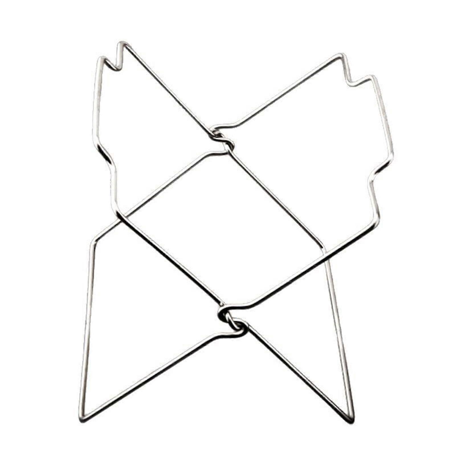 Kaesi Stainless Steel Garbage Bag Holder Hanging Design Folding Structure Versatile Folding Waste Bin Stand No-installation Garbage Holder