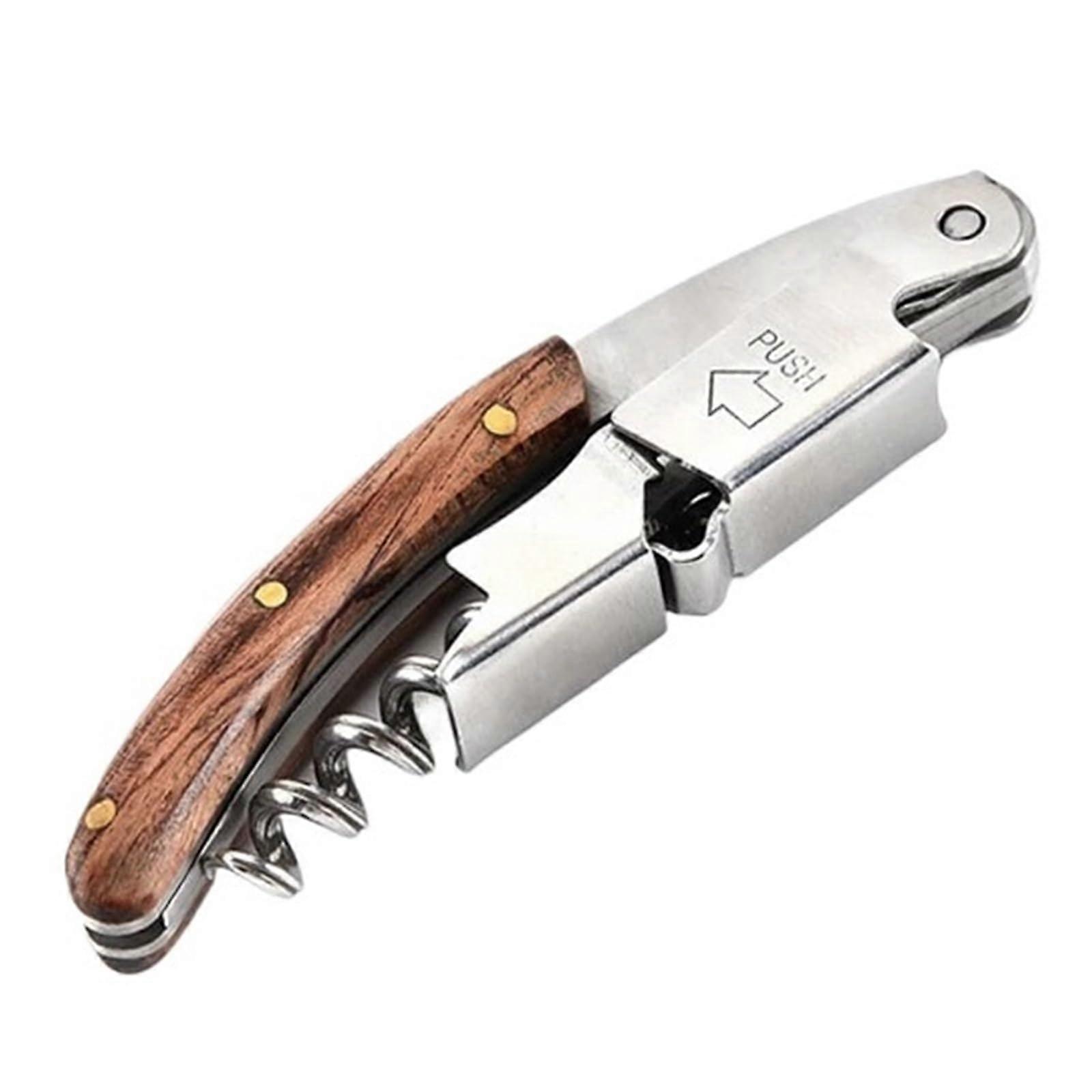 Wine Opener with Professional Waiters Corkscrew and Foil Cutter for Sommelier and Home Use