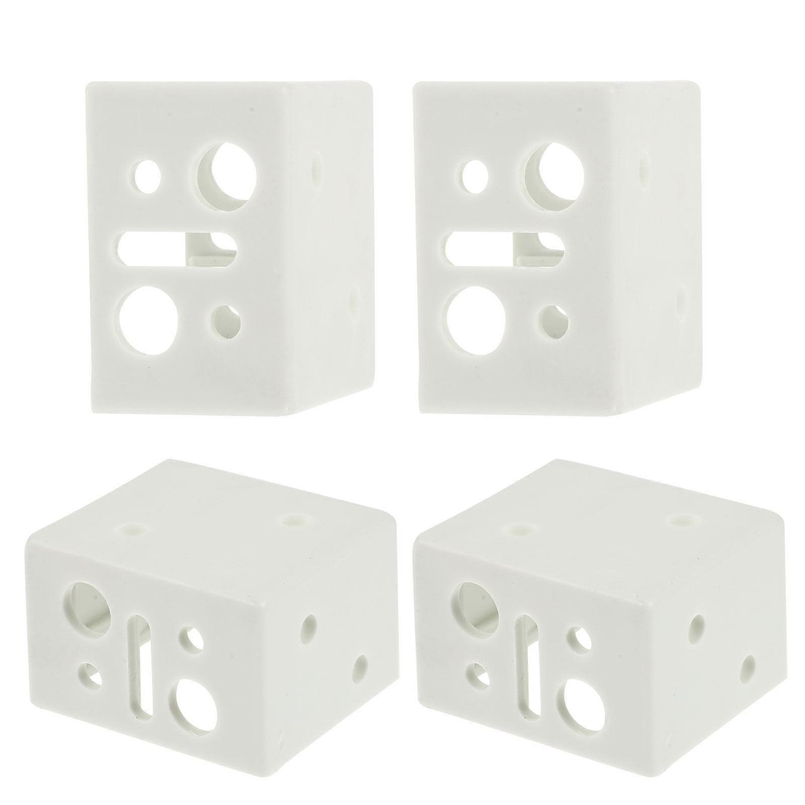 Eease Blind Brackets Profile Box 4PCS Low Profile Mounting Bracket for Window Blinds