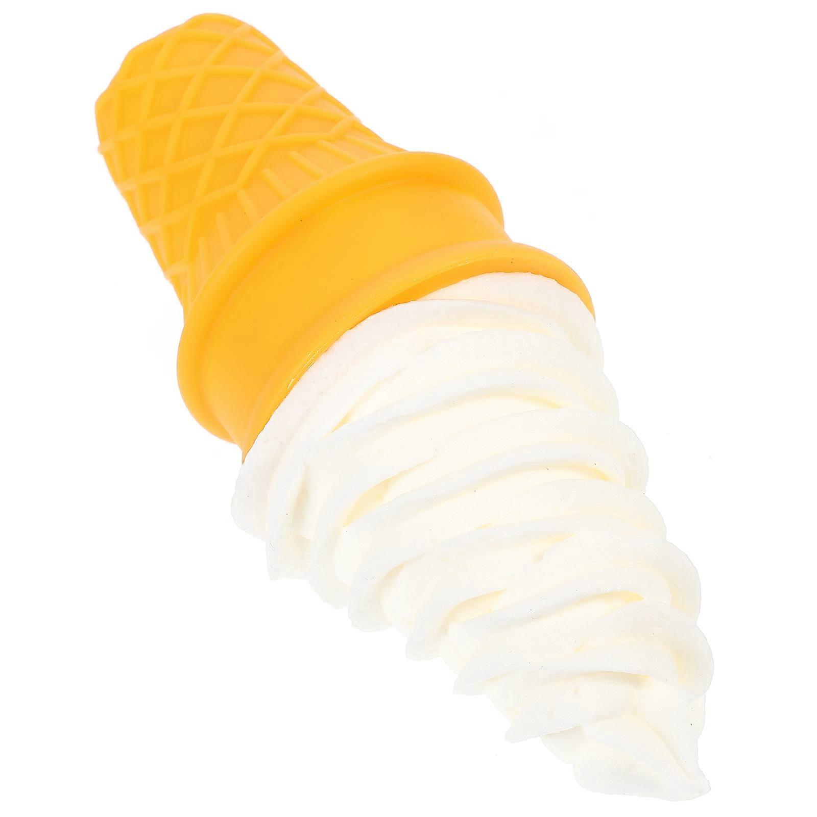 Display Ice Cream Model Fake Ice Cream Model for Decor White PVC