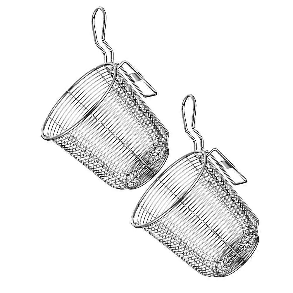 2Pcs Pasta Strainer Stainless Steel Hot Pot Strainer for Kitchen Use