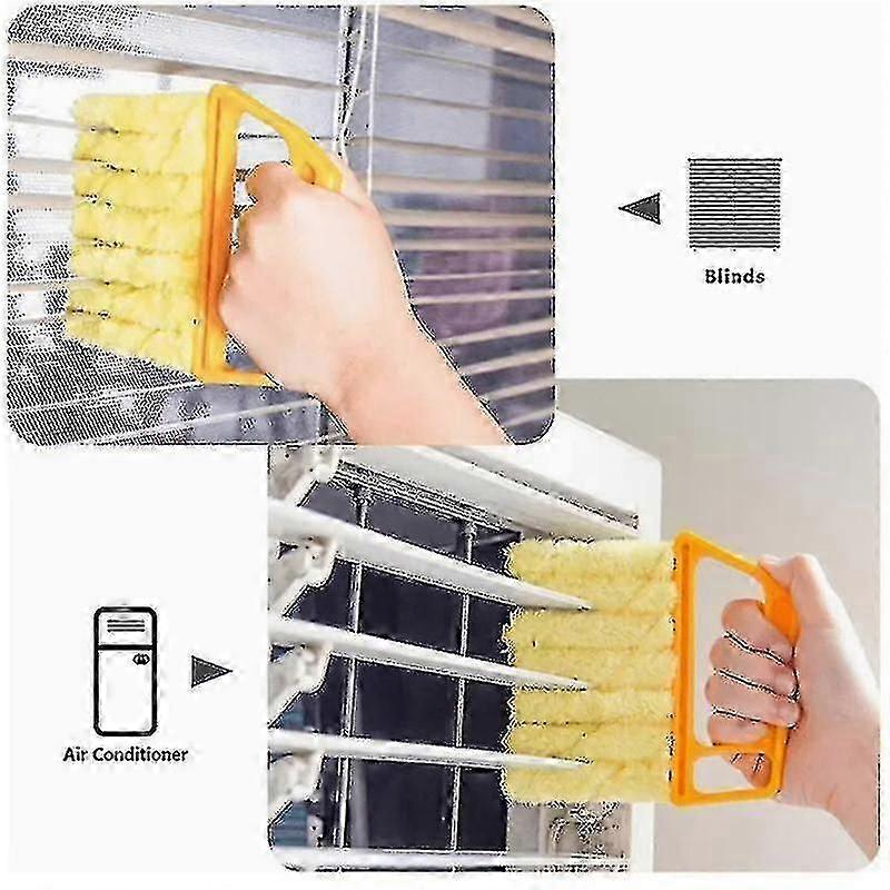 1pc, Washable Window Cleaning Brushes With Microfibers For Effortless Dust Collection And Blinds Cleaning