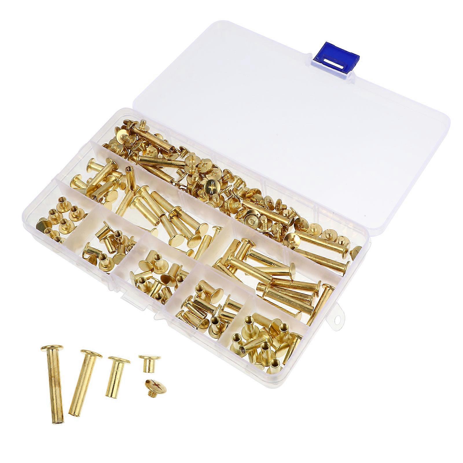 Binding Screw Posts Assorted Kit For Scrapbook M5x12 Copper Connecting 1 Set