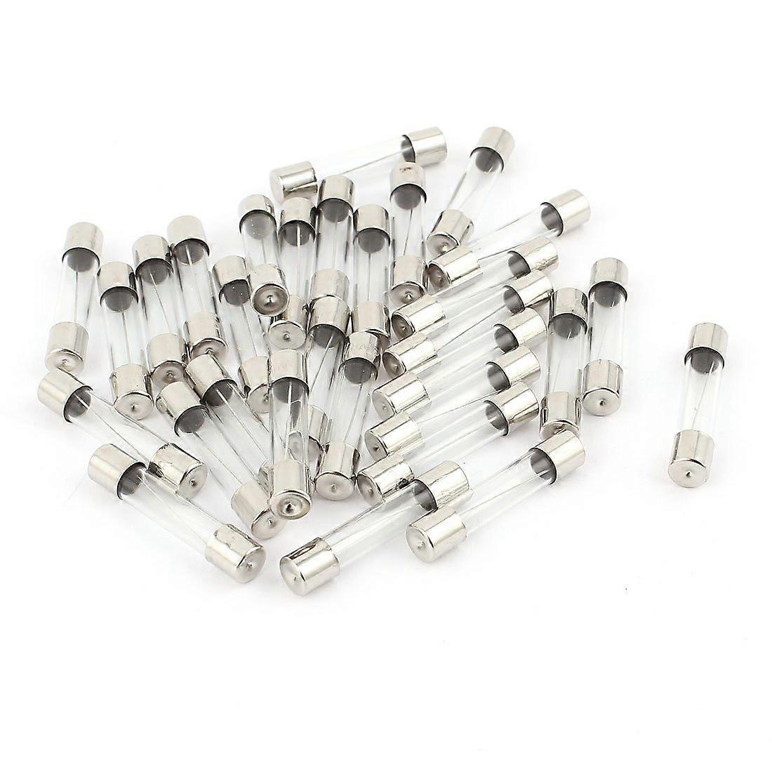 30PCS 6x30mm 8A 250V Quick Blow Glass Fuse Low Break Capacity for Electrical Applications