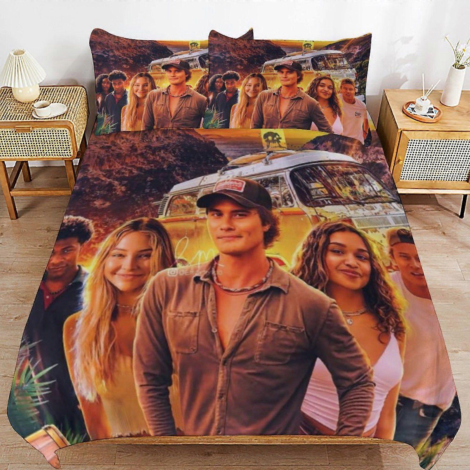 Outer banks Wrinkle Free Sleep Upgrade Soft Zipper Closure  Duvet Cover Sets with  Thread Count